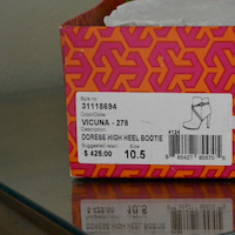 $425 Tory Burch Dorese High Heel Bootie Size 10.5 - Picture 6 of 7